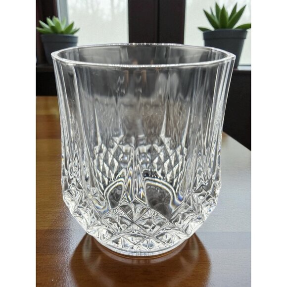 Cristal D'Arques -Durand Longchamp Crystal Old Fashion Glass Diamond Design - Picture 1 of 5